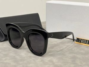 2023 Nachrichten Luxus Designer Marke Cat Eye Sonnenbrille Rechteck Wrap Sonnenbrille Hochwertige Brillen Damen Herren Brille Damen Sonnenbrille UV400 Objektiv Unisex mit Box7031