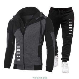 Tracksuits dos homens Dunks Tracksuits Set Jogger Moda Clássico Sports Terno Hoodes Calças Designer Marca Boy Zipper Bottoms VVCJ