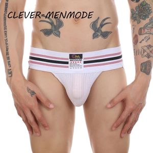 Intimo sexy da uomo Bondage elastico Sospensorio Perizoma Mutandine con culo aperto senza schienale Mutande con custodia rigonfia