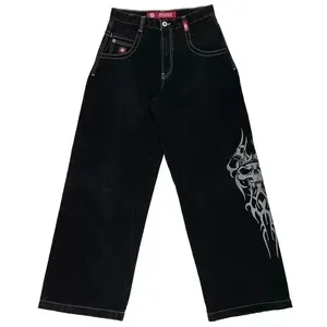 Мужские джинсы Jnco Backgy Y2K Mens Hip Hop Designer Джинсы карманы синие винтажные джинсовые штаны Harajuku Gothic Blowers Skateboard Jnco Jeans 431