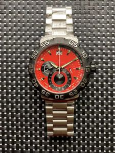 44mm Mens VK Quart Full Functional Chronograph Watch Rubber Steel Strap Men's Designer Watch Waterproof Business Watches