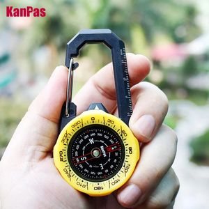 Outdoor Gadgets Kanpas Waterproof Carabiner outdoor compass with luminous and 123systemTourist blue 231123