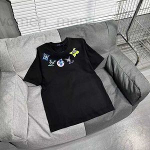 メンズプラスティーポロスデザイナーネックレスプリントTシャツカップル半袖メッシュレッドパターンファッションパーソナリティハンサム1mnu