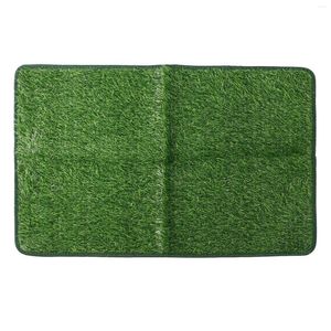 Dog Apparel Prevent Slip Artificial Grass Pee Pad Large Size Soft Comfortable Reusable Potty Training Rug Mat For