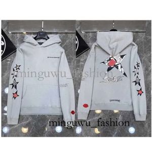 Chromese Men's Hoodies Designer Winter Heart CH Lång ärmjacka Löst kappa huvtröja Kvinna Chromees Hearts MZ09 233