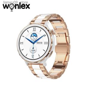 Relógios de pulso Wonlex DW21 Smart Watch Mulheres Moda Fitness Pulseira Senhora Elegante Pulseira Frequência Cardíaca Pressão Arterial Detectar Sedentário RemindQ231123