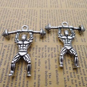 Charms 1pcs/lote 51mm 43mm Pingente de peso de cor prata antiga para jóias DIY Fazendo artesanato artesanal