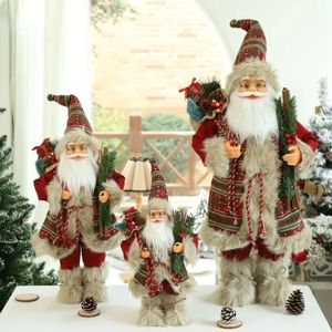 Christmas Decorations 30/45cm Big Santa Claus Dolls Xmas Pendants Merry Christmas Tree Decor for Home Kids Naviidad Noel Natal Christmas Gifts 231122