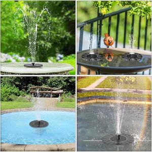 Garden Decorations Pond Solar Bird Waterfall Bath Fountain Powered For Decor Sun Suitable Pool Fountains