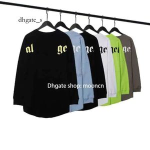 Erkek Palmangel Hoodie 22SS Tasarımcı Moda Plam Hoodies Erkek Kadın Saklama Sweatshirt Erkek Jumpers Mektuplar Baskılı Uzun Kollu Hoodies Homme Giysileri Euro Boyut