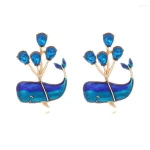 Dangle Earrings 2023 Cute Cartoon Alloy Whale Balloon Jewelry