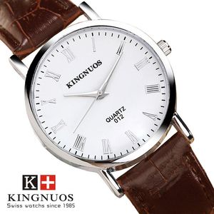 Armbandsur Top Brand High Quality Men Leather Waterproof Watches Affärsmode Japan Quartz Movement Man Clock Wrist