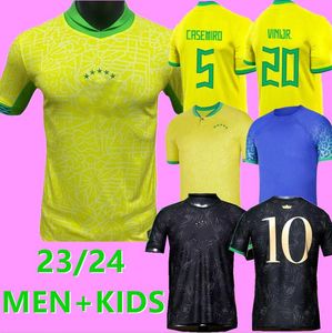 22 23 24 ANTONY CASEMIRO JESUS Brasil camisas de futebol RIHARLISON Camiseta RAPHINHA PAQUETA VINI Jr RODRYGO Brasil maillots camisa de futebol homens mulheres crianças uniforme