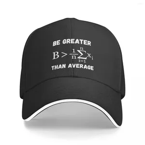 Ball Caps Greater Than Average. Math Motivation. Science Is Optimistic Baseball Cap Hat Man Luxury Custom Woman Men's