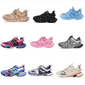 Tasarımcı Sneakers Chunky Triple S Günlük Ayakkabı Platformu Günlük Ayakkabılar Erkek Kadın Eğitmenler Pembe Siyah Buz Mavisi Gri Bej Metalik Kutulu Sneaker