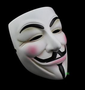 Cadılar Bayramı Masquerade Anonim Guy Fawkes Fancy v Masks V Vendetta Reçine Maskesi Elbise Yetişkin Kostüm Cosplay Party Props3923413