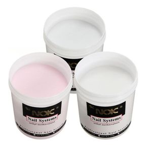 1pc 120g Pro acrilico Super GRANDE formato Nail Art Builder Strumenti Consigli Trasparente Bianco Rosa Kit di bellezza per manicure8967330