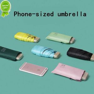 New Mini Sun Umbrella Portable Small Uv Umbrella Vinyl Umbrella Pocket Sun Protection and Ultraviolet Protection Fashion Parasol