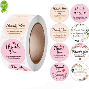 New 100-500pcs Round Thank You Stickers for Envelope Seal Labels Gift Packaging decor Birthday Party Scrapbooking Stationery Sticker