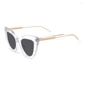 Солнцезащитные очки мода женский дизайн Cateye Sun Glasses для женщин негабаритные оттенки винтажные солнцезащитные очки UV400
