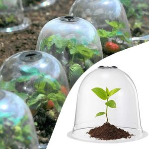 Other Garden Tools 612Pcs Cloche Dome Reusable Seeding Plant Bell Cover Protector With 18 Fixing Pegs Mini Greenhouse For Protection 230422