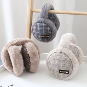 Paraorecchie Paraorecchie Paraorecchie da uomo inverno caldo paraorecchie pieghevoli auricolari studente bambini s peluche scaldino dell'orecchio regalo