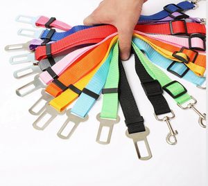 Adjustable Pet Dog Cat Safety Leads Car Vehicle Seat Belt Harness Seatbelt Nylon Dog Seatbelts BBA42680902