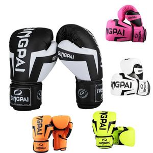 Schutzausrüstung Professionelle Kinder-Boxhandschuhe 6-8oz Kids Free Combat Muay Thai Glove Kinder-Boxhandschuhe für 5-14 Jahre Jungen Mädchen Rot Blau HKD231123