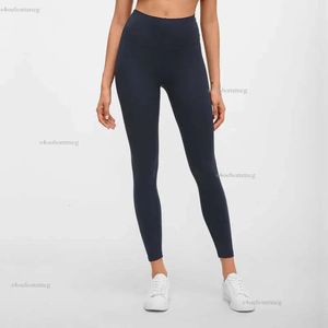 Lululemen Leggings da yoga a vita alta da donna Collant fitness da donna Pantaloni sportivi da corsa nudi Leggins sportivi senza cuciture Energy Lulu_Bag 9308