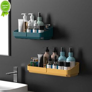 Nuovo organizzatore di spezie da parete per mensole portaoggetti per bagno cosmetico senza forare l'accessorio doccia per la comodità della cucina