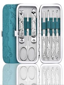 7st nagelvårdsverktyg Manikyr sätter nagelklippare nagel sax tweezer manicure pedicure set rese grooming kit med detaljhandelspacka4594994