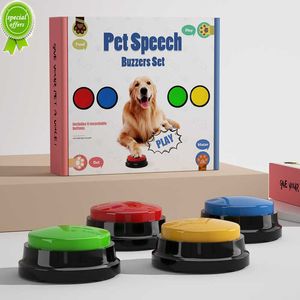 Novos botões de treinamento de cães graváveis ​​Pet Talking Toys Pet Interactive Botões de fala Brinquedos de estimação para animais de estimação Interactive