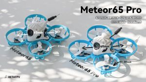 BETAFPV METEOR65 Pro 1S 65 mm BWHOOP QUATCOPTER FPV RC Racing Drone BNF F4 FC C03 Camera M03 VTX 0802 19500KV Silnik bez pędów