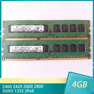 För Z400 Z420 Z600 Z800 DDR3 4G 4GB 1333 2RX8 UDIMM ECC Server Memory Fast Ship Högkvalitet