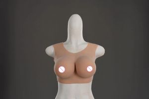 Bröstform 2G Upgrade Round Collar Neck Fake Artificial Boob Realistic Silicone Forms Crossdresser Shemale Transgender Drag Queen 231129