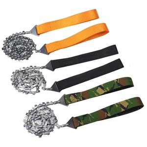 Camp Kitchen Portable Survival Chain Piły Łuły Łuły łańcuchowe na zewnątrz narzędzia do krojenia z drutu na zamek błyskawiczny z torbą z torbą 231123