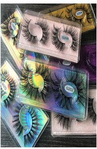 2 Pair/Boxed 8D Mink Hair False Eyelashes Handmade Multilayered Wispies Fluffy Lashes With Box Reusable Eye Makeup Tools3466333