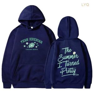 Herrtröjor tröjor Sommaren blev jag ganska 2023 Cousins ​​Beach Merch Team Jeremiah Conrad Hoodie Långärmade män Kvinnor Ti8i