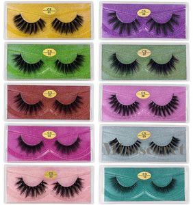 3D Mink Cílios CS série Natural Olhando Longo Fulls Strip Lash 10 Estilos Falso Cílios Postiços Suaves Espessos Falso Cílios Falsos Ma1394793