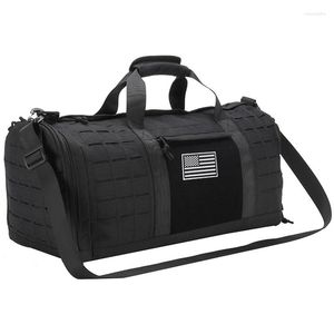 Duffel Väskor 35L Gym Bag For Men Tactical Duffle Travel Military Tote Fitness Training Handväskor Tränar axelsportbasket