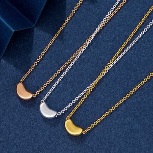 Дизайнерский бренд Tiffays золотые бобы акация и серебряное ожерелье женского сети простые темпераментные универсальные роскошные ключицы цепь
