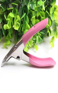 3-Wege-Pink-Nagelkunst-Clipper-Schneider für falsche Nagelkanten-Maniküre, Acryl-UV-Gel-Falschspitzen-Clipper-Cutter, rosa Maniküre-Cutter-Clip9086689