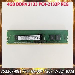 Server Memory 752367-081 774169-001 726717-B21 4GB DDR4 2133 PC4-2133P REG RAM Works Perfectly Fast Ship High Quality