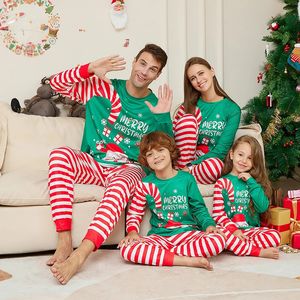 Passende Familien-Outfits, Weihnachts-Pyjama-Set, 2024, für Erwachsene, Kinder, Babys, gleicher Look, Oberteile, Hosen, Weihnachts-Nachtwäsche, Pyjamas, Paare, Kleidung 231122