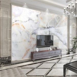 Heminredning 3D tapet europeisk marmor landskap TV bakgrund vägg dekoration väggmålning tapet205y