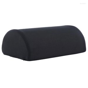Pillow Black Memory Foam Back Footrest Soft Comfort Breathable Bed Backrest Pad Detachable Slow Rebound S
