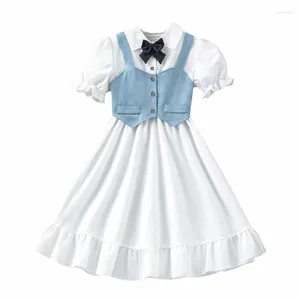 Girl Dresses Teenager Dress Pricess Clothes Elegant Formal Party School Fashion Kid Outfit Children Clothing Plus Size Big