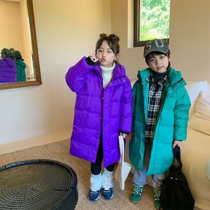 Clothing Sets 311 Year Old Child Girl Coat Warm Long Hooded White Duck Down Winter Jacket for Girls 2023 Boys 231123