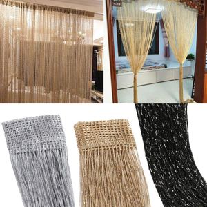 Gardin 200 100 cm Tassel String Curtain Patio Net Fringe For Door Screen Windows Divider Home Living Room Decor Line