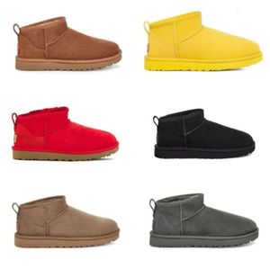 Women ultra mini snow boots slipper U F22 winter new popular Ankle Sheepskin fur plush keep warm with card dustbag beautiful gifts UGGsity slippers 815EJ